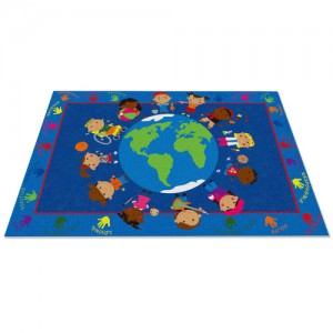 Kid Carpet World Character Classroom Kids Area Rug   
